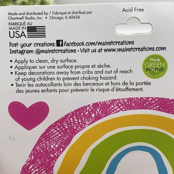 🌈 Main Street Wall Creations Removeable LOVE Jumbo Stickers 🌈✨💥 - Picture 5 of 6